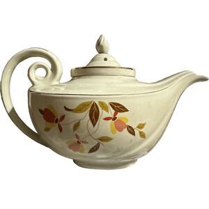 Vintage Hall's Superior Quality Aladdin Teapot with Infuser Autumn leaves